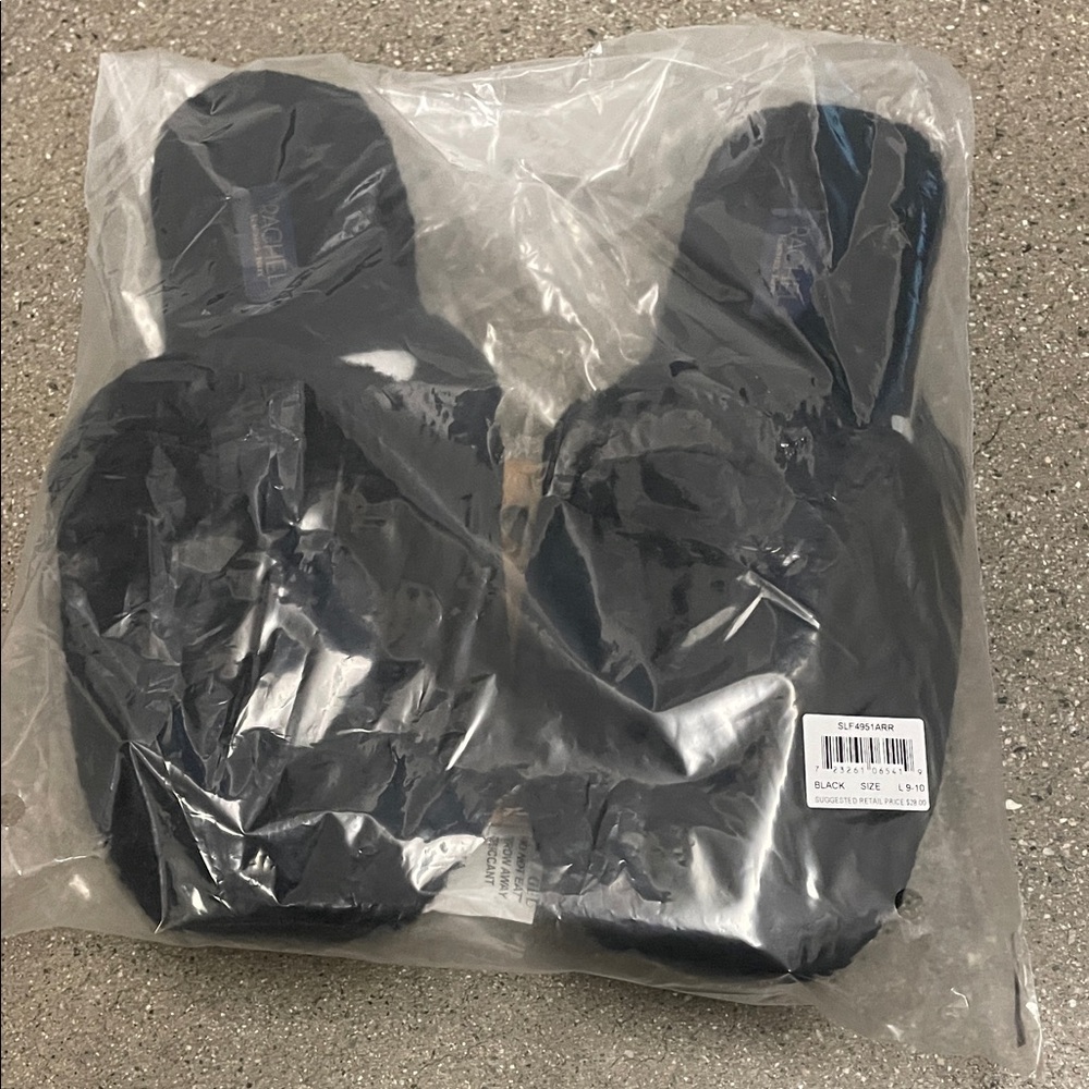 RACHEL Rachel Roy Black Cozy Footwear
